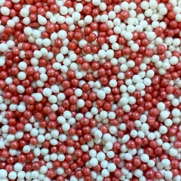 100s and 1000s - Glimmer - Red and White