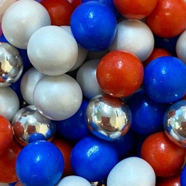 Chocoballs - Large - Great British Range - Red, White, Blue & Silver