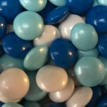 Chocolate Beans - Mini - Blue Mix