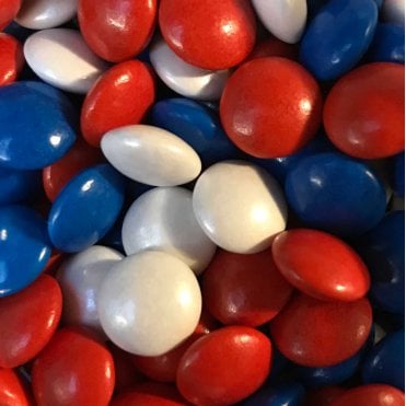 Chocolate Beans - Mini - Red, White and Blue