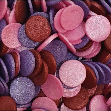Confetti - Glimmer - Jumbo - Violet, Deep Pink, Bordeaux