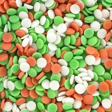 Confetti - Matt - 3mm - Red, White and Green