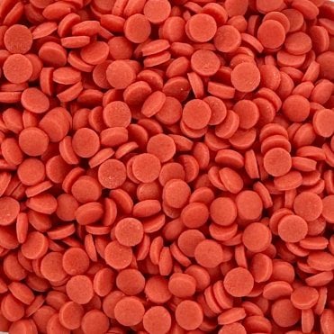 Confetti - Matt - Natural and Vegan - 3mm - Red