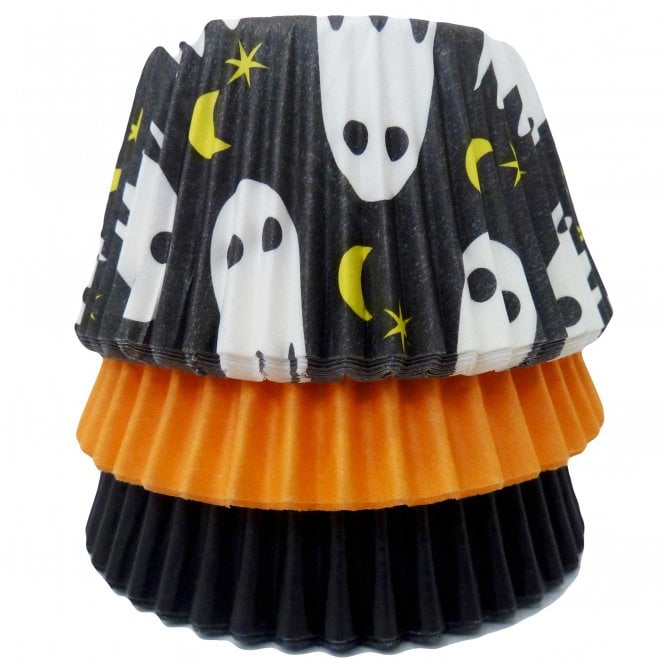 Cupcake Cases - Mixed - Ghost, Orange and Black