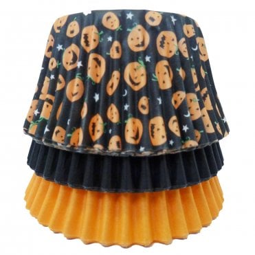 Cupcake Cases - Mixed - Pumpkin, Orange and Black