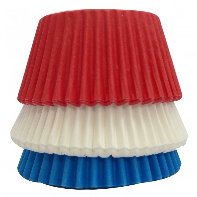 Cupcake Cases - Mixed - Red, White and Blue