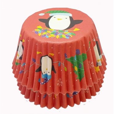 Cupcake Cases - Patterned - Penguin