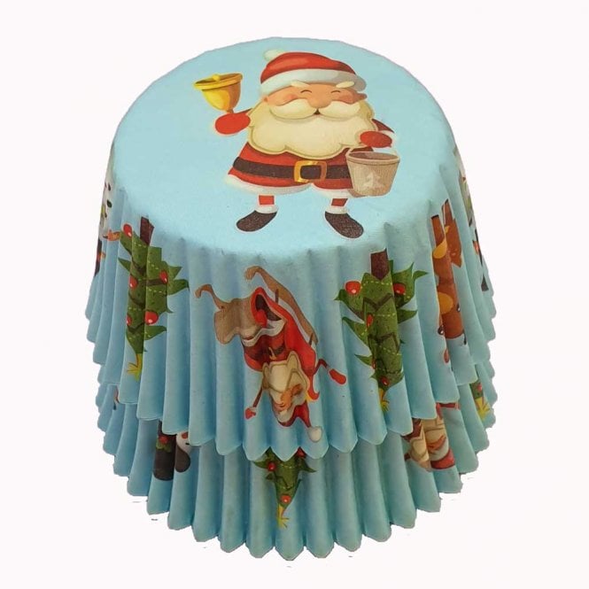Cupcake Cases - Patterned - Santa