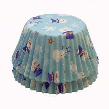 Cupcake Cases - Patterned - Snowmen