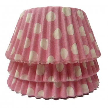 Cupcake Cases - Polkadot - Baby Pink