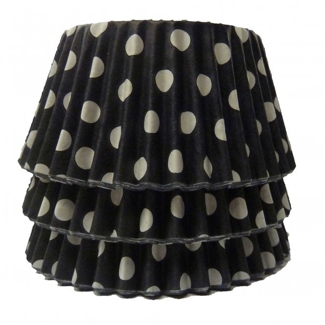 Cupcake Cases - Polkadot - Black