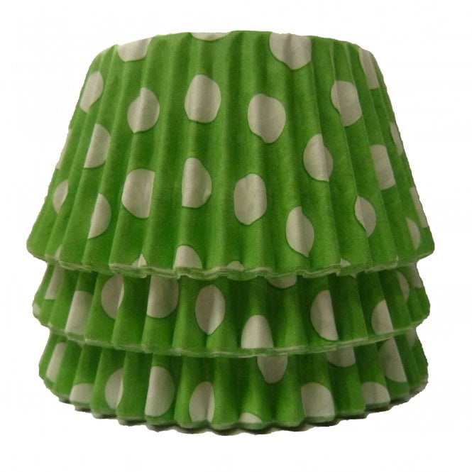 Cupcake Cases - Polkadot - Lime