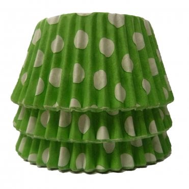Cupcake Cases - Polkadot - Lime
