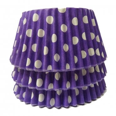 Cupcake Cases - Polkadot - Purple