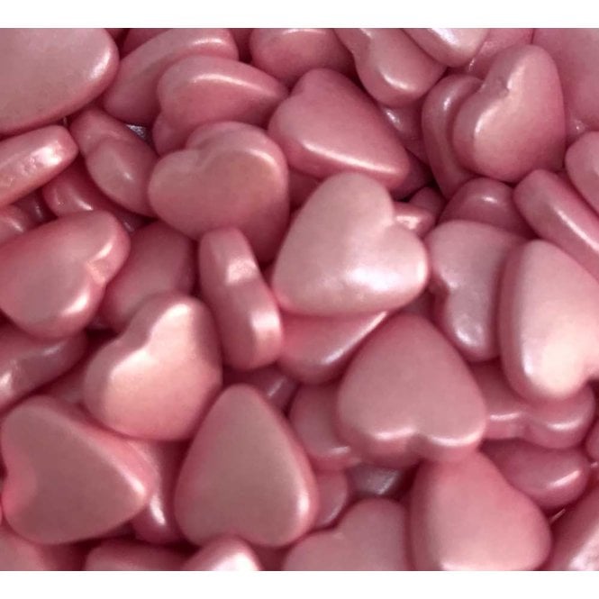 Hearts - 3D - Shiny Pink