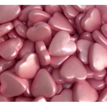 Hearts - 3D - Shiny Pink