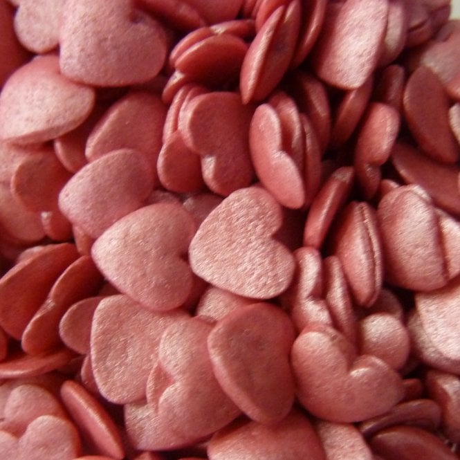 Hearts - Glimmer - Deep Pink