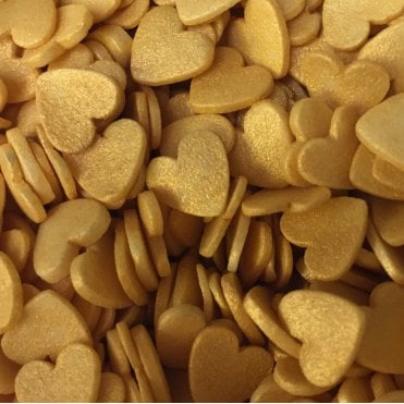 Hearts - Glimmer - Gold