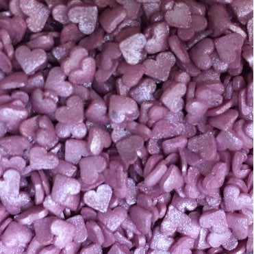 Hearts - Glimmer - Mini - Violet