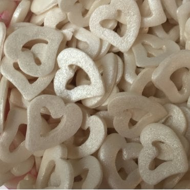 Hearts - Glimmer - Open Hearts - Mother of Pearl