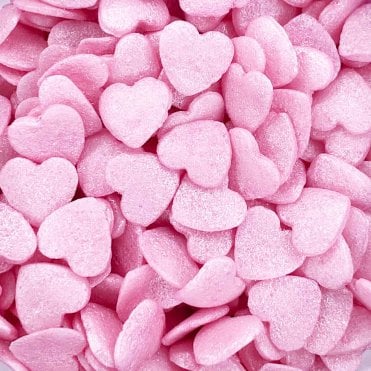 Hearts - Glimmer - Pink