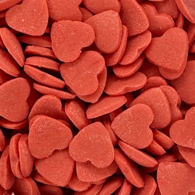 Hearts - Matt - Natural and Vegan - Red