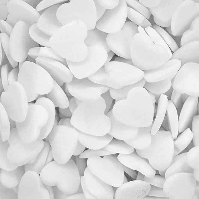 Hearts - Matt - Natural and Vegan - White