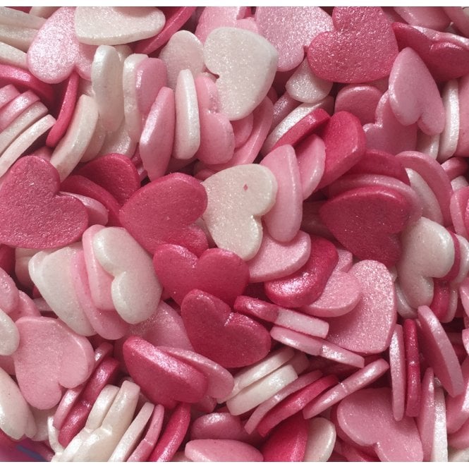 Hearts - Shimmer- Candy Floss
