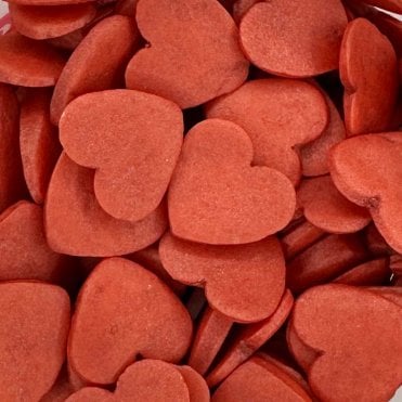 Hearts - Shimmer - Jumbo - Red