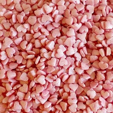Hearts - Shimmer - Mini - Pink