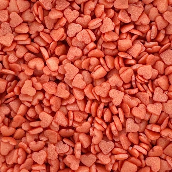 Hearts - Shimmer - Mini - Red
