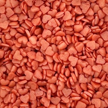 Hearts - Shimmer - Mini - Red