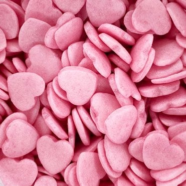 Hearts - Shimmer - Pink