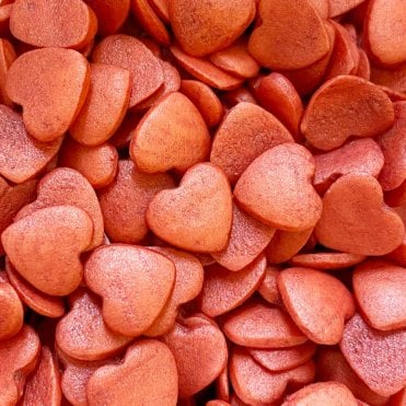 Hearts - Shimmer - Red