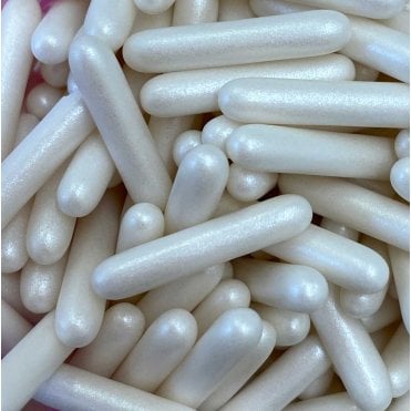 Macaroni Rods - Pearlescent - White