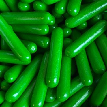 Macaroni Rods - Polished - Green
