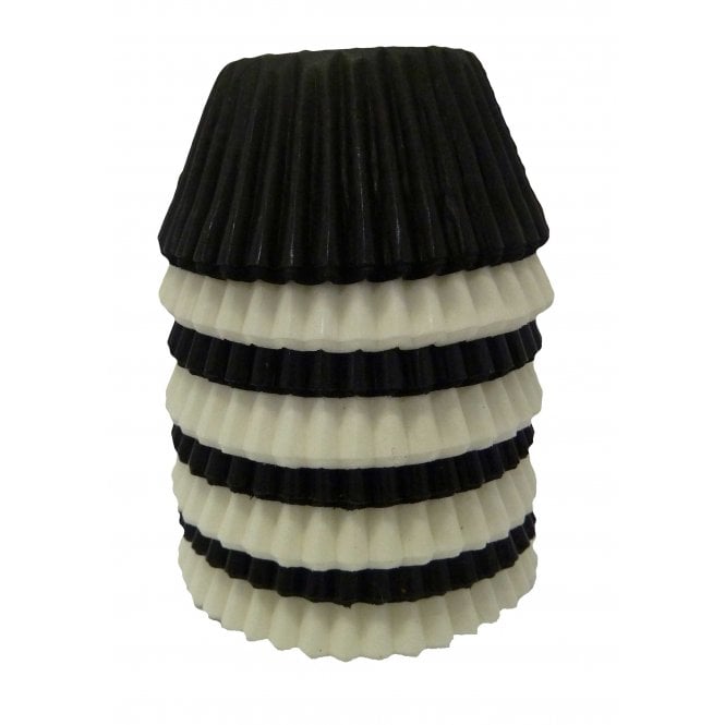Mini Cupcake Cases - Mixed - Black and White