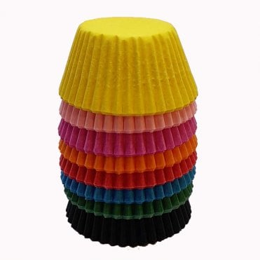 Mini Cupcake Cases - Mixed - Multicoloured