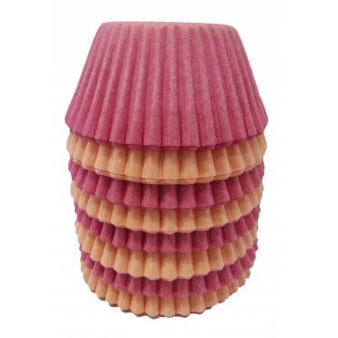 Mini Cupcake Cases - Mixed - Pink and Cerise