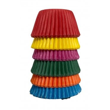 Mini Cupcake Cases - Mixed - Rainbow