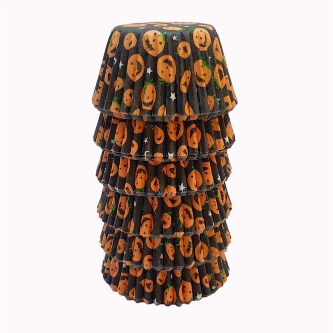 Mini Cupcake Cases - Patterned - Pumpkin