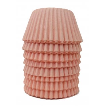 Mini Cupcake Cases - Plain - Light Pink