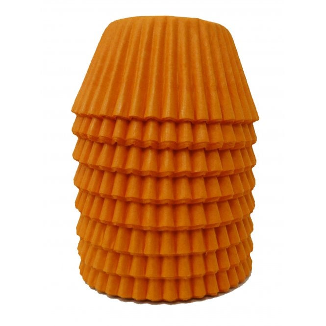 Mini Cupcake Cases - Plain - Orange
