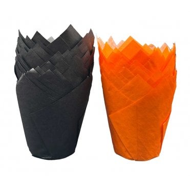 Muffin Tulips - Mixed - Orange and Black