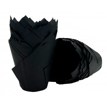 Muffin Tulips - Plain - Black