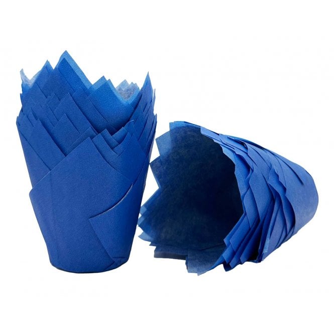 Muffin Tulips - Plain - Blue