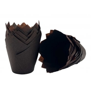 Muffin Tulips - Plain - Chocolate Brown