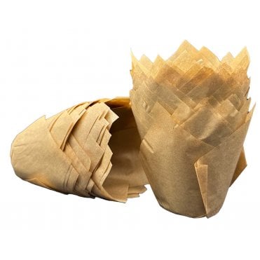 Muffin Tulips - Plain - Kraft