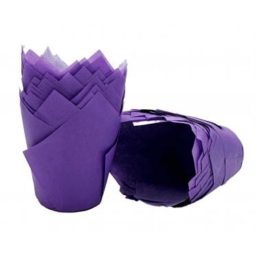 Muffin Tulips - Plain - Purple