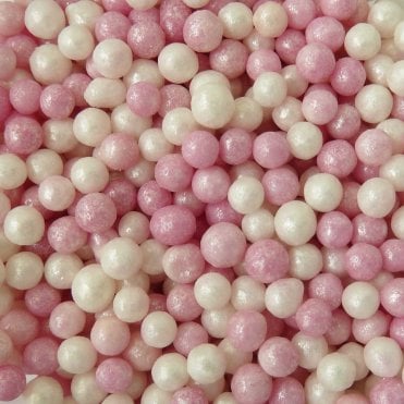 Pearls - Glimmer - Pink and White